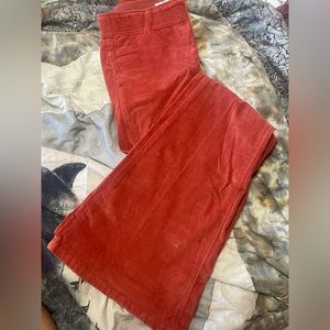 Free People Mid rise Corduroy pull on flare